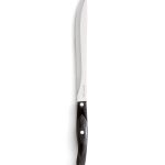CUTCO Model 1723 Carver Knife..............9" Double-D® serrated blade and 5½" Classic Brown handle (often called "Black").......................in factory sealed plastic bag.