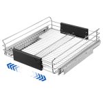STORKING Expandable Pull Out Cabinet Organizer, Slide Out Drawers for Kitchen Cabinets, Heavy Duty Storage Drawers, Chrome Plated Cabinet Wire Shelf, Adjustable Width 12.5~20.2" W x 17.3" D