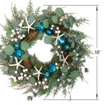 Eucalyptus Leaves Starfish Wreath - Image 2